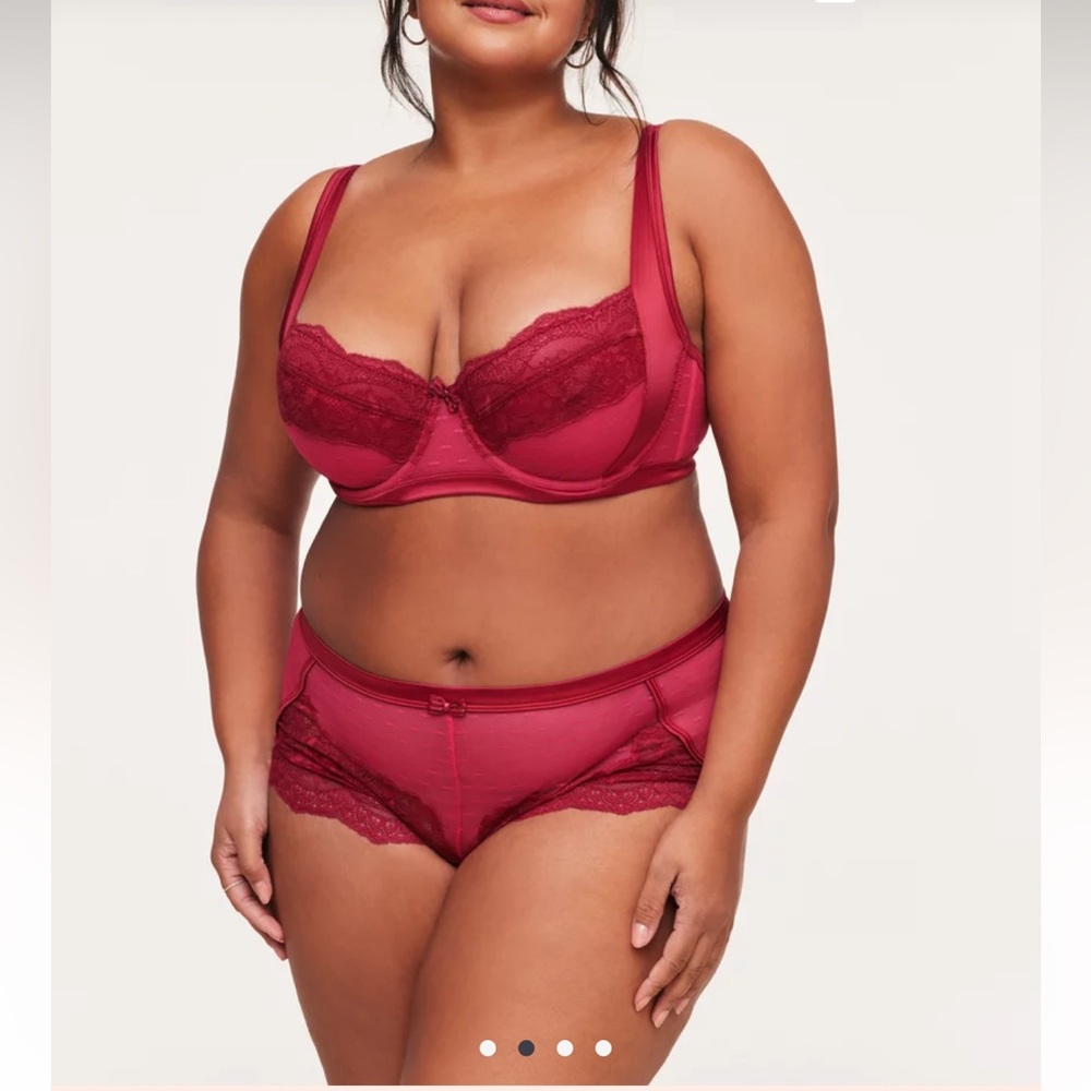 Adore Me Unlined Balconette and Brief Style Shortie Panty